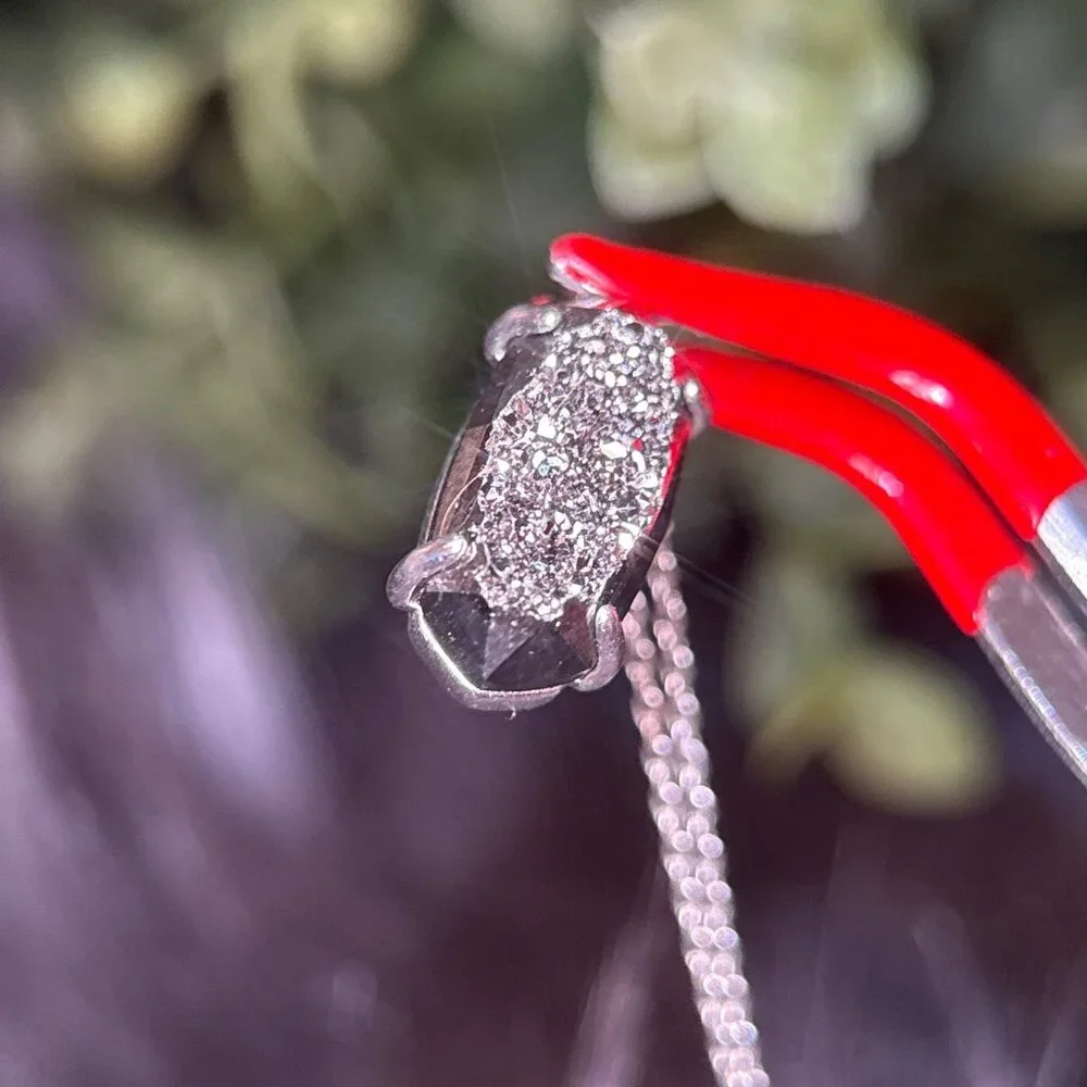 Kendra Scott Platinum Druzy‎ Necklace
